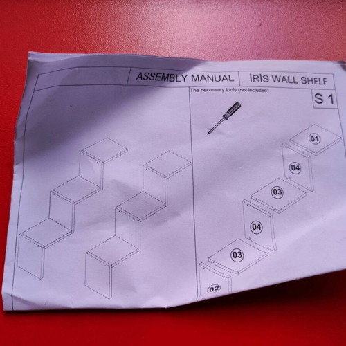 Wall shelf ladder-shaped new