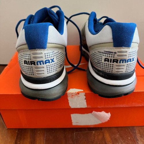 Nike Air Max Plus 2009 sneakers used, grey and royal blue, size 47.5