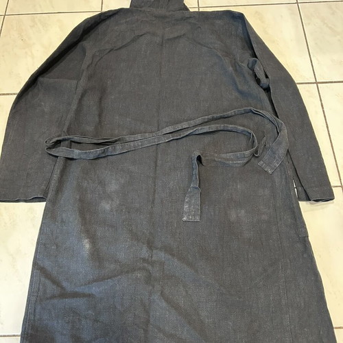 Handmade linen bathrobe like new, comfort at home, size S M