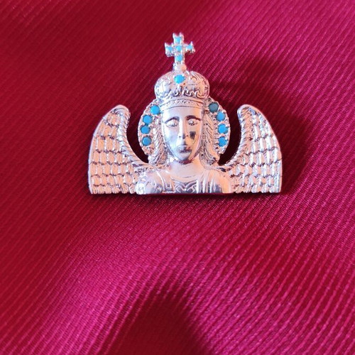 Silver amulet unused with Archangel Michael Mandamadou