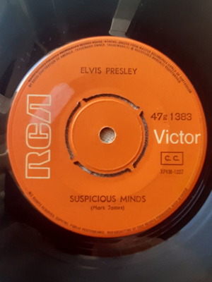 Elvis Presley Suspicious Minds / You'll Think of Me 7" сингъл, RCA Victor