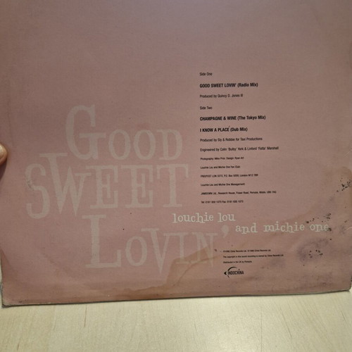 Good Sweet Lovin' 12" vinyl maxi-single used by Louchie Lou & Michie One