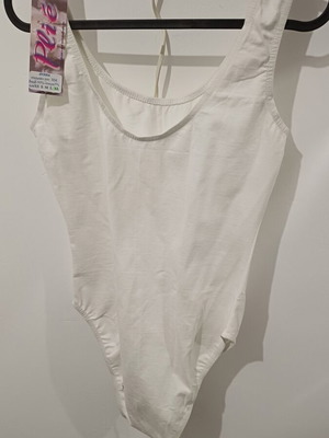 White dance bodysuit new, size XL