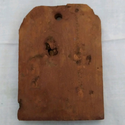 Religious icon Saint Athanasios made of tile like new