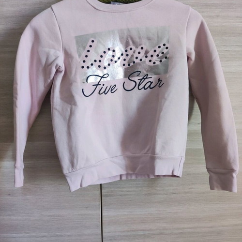 Fleece sweatshirt like new, pink, for 8 years old