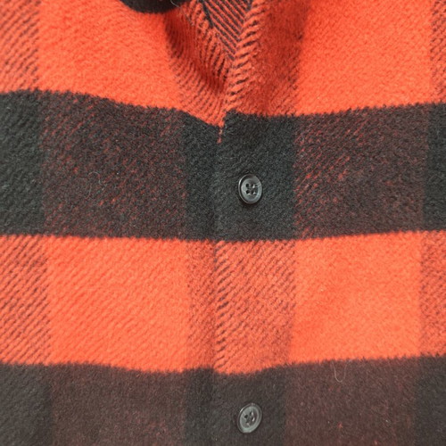 Allsaints Drytown shirt jacket like new, red and black buffalo check wool