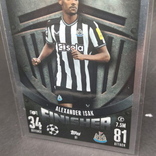 Alexander Isak Finisher Topps Match Attax card like new