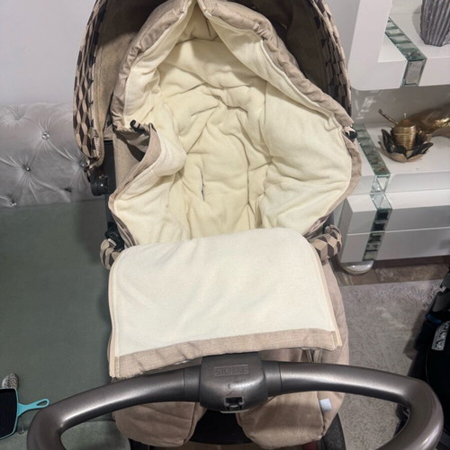 Stokke baby stroller set with car seat and carrycot