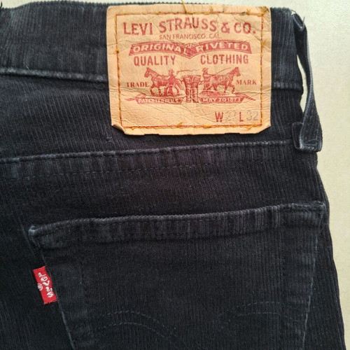 Levi's Vintage women's bell-bottom pants with corduroy texture like new