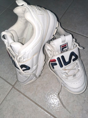Fila athletic shoes used, white, size 37.5