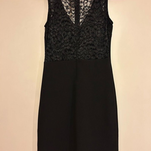 Black dress with lace like new, size S/M