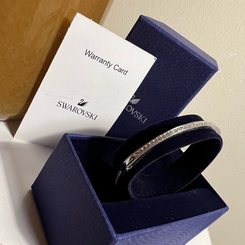 Swarovski Rare Bangle bracelet like new, silver