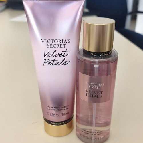 Victoria's Secret Velvet Petals body mist and lotion set
