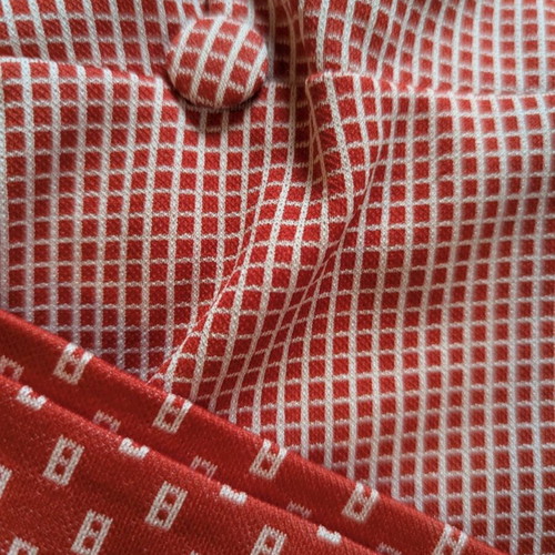 Vintage robe like new, white and red, size S