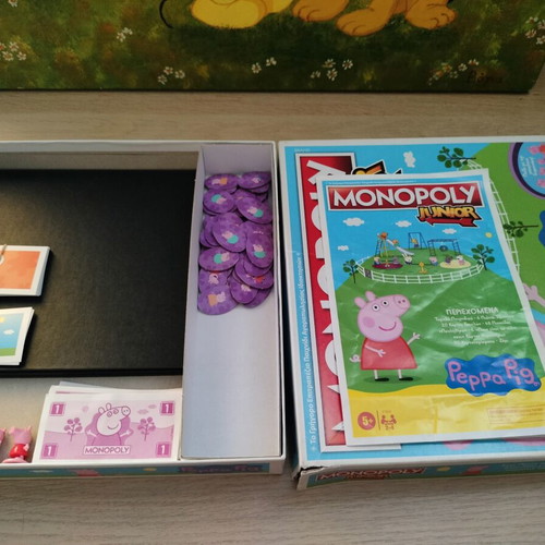Monopoly Junior Peppa Pig Hasbro board game like new