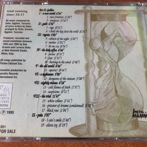 Time Machine Act II Galileo CD used, Metal