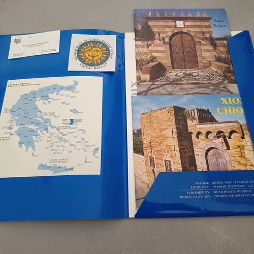 Municipality of Chios tourism office folder like new, 1990s