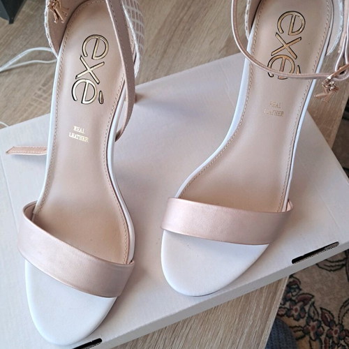 Exe women's sandals like new, size 38, beige and gold