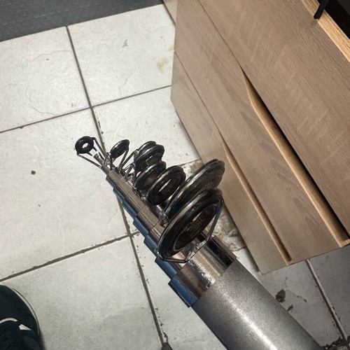 Fishing rods 4 meters with reels new, set of 2 pieces