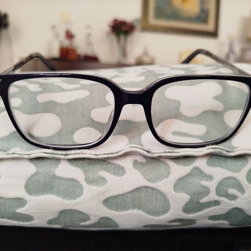 Nemesi NMCL105 C3 acetate eyeglass frame like new, dark blue transparent
