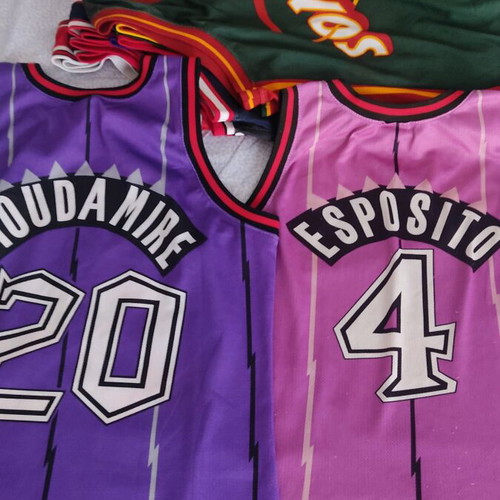Toronto Raptors NBA jersey used Vinsenco Esposito 95-96