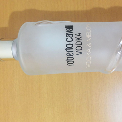 Roberto Cavalli vodka bottle 1L used, empty