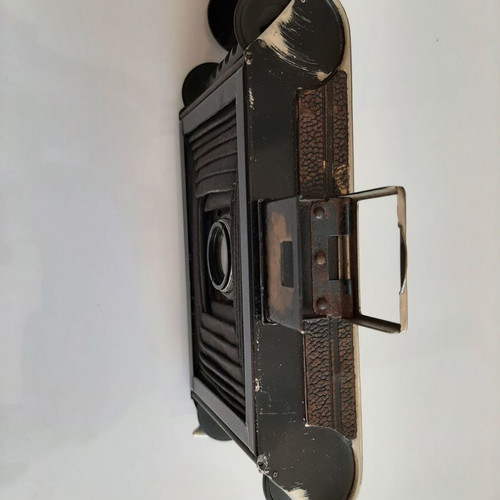 Vintage camera Voigtlander 1:6.3 from 1900s used with leather case