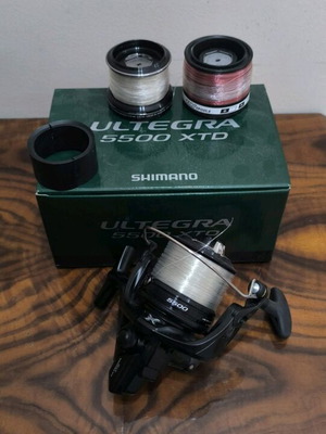 Shimano Ultegra 5500 XTD fishing reel like new with 3 spools