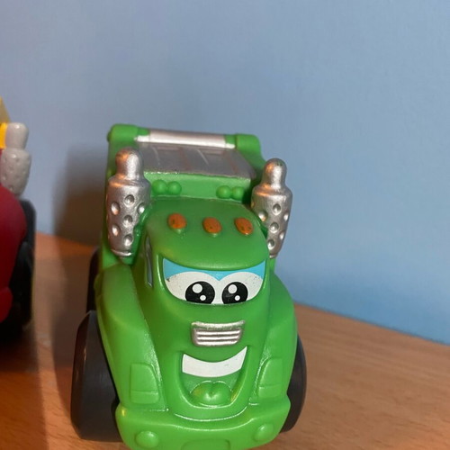 Set of 2 Tonka Chuck Racing Friends by Hasbro like new