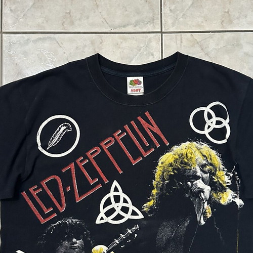 Led Zeppelin Vintage Y2K Band Tee Size L Fruit of the Loom