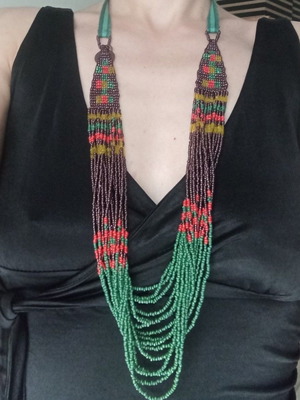 Κολιέ με χάντρες έθνικ boho σαν καινούργιο, πολύχρωμο, μάρκα Nice Things