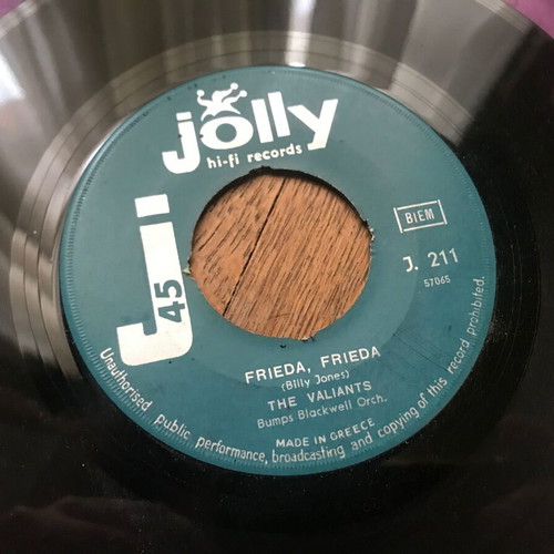 7" single The Valiants - Please Wait My Love / Frieda, Frieda like new