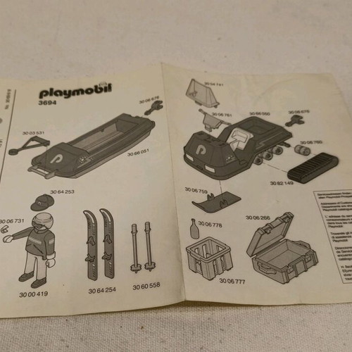 Playmobil manual vintage used