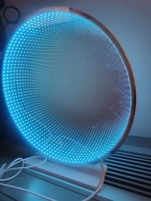 Infinity mirror used with small scratches