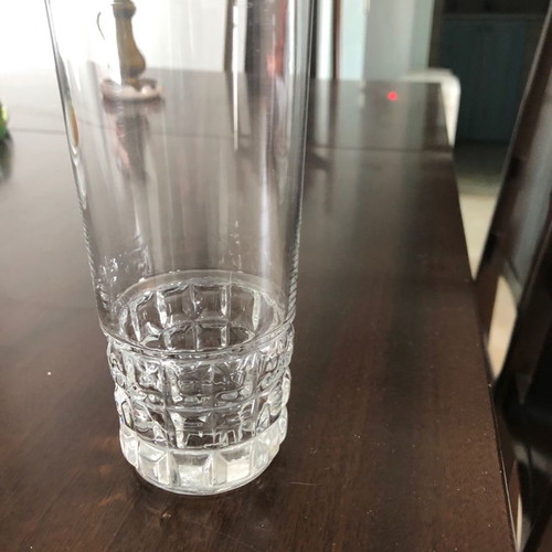Glass set used 5 large highball, 12 water, 15 wine glasses