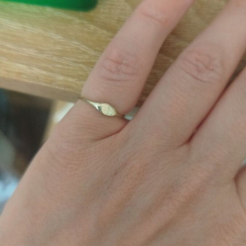 925 silver chevalier ring, adjustable size