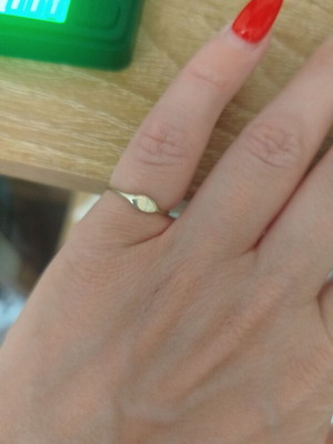 925 silver chevalier ring, adjustable size