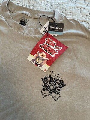 Tom and Jerry T-shirt Sinsay new, men's size L, gray