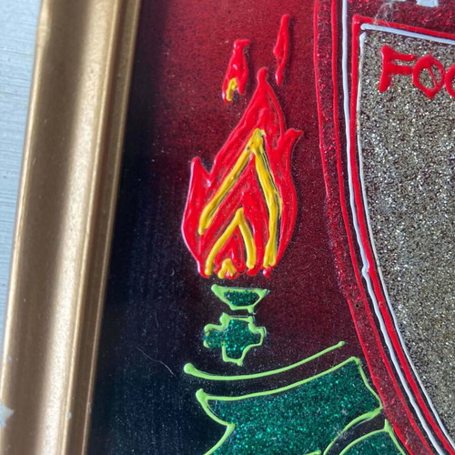 Liverpool Football Club Emblem in Frame like new, official replica