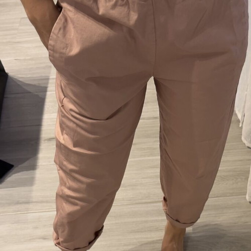 Wendy Trendy cotton pants dusty pink