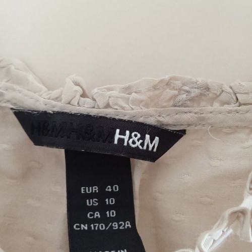 H&M top large beige like new