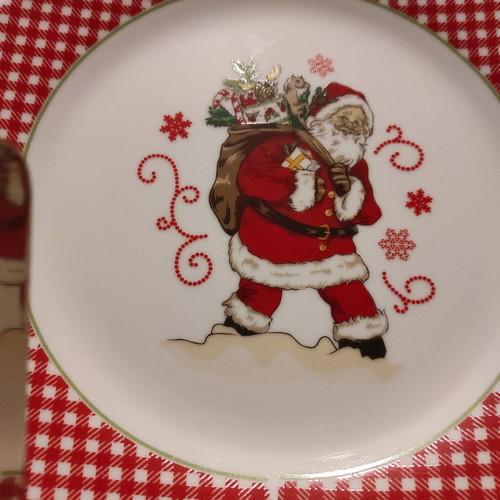 Christmas platter used, large for serving or gift