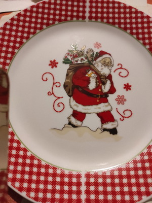 Christmas platter used, large for serving or gift