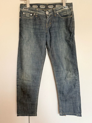 Replay low-rise cropped jeans like new, blue, size S