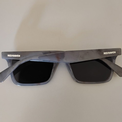 Red Raven Nomad sunglasses like new, black and gray