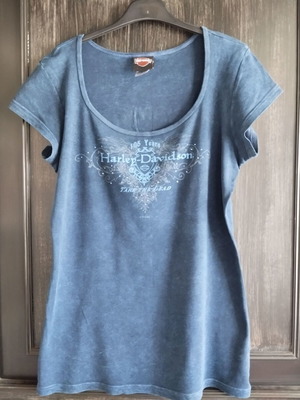 Harley Davidson T-shirt vintage original women's blue like new, size L