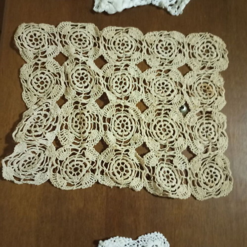 Vintage handmade crochet doilies set of 6 new