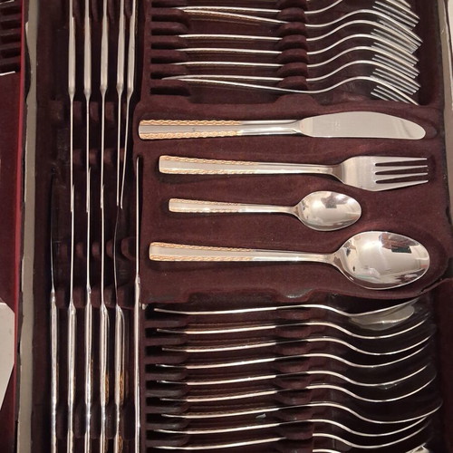 Solingen Germany Cutlery Set with Case like new, stainless steel 18/10