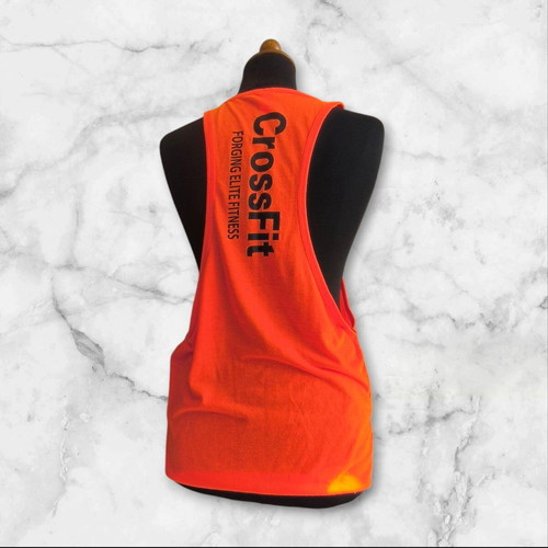 Sportswear shirt used, electric orange, size S-M