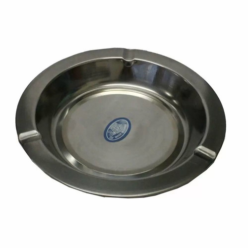 Metal ashtray new with 3 cigarette rests, 16cm diameter